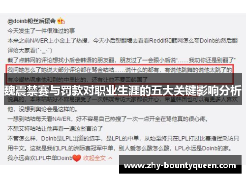 魏震禁赛与罚款对职业生涯的五大关键影响分析